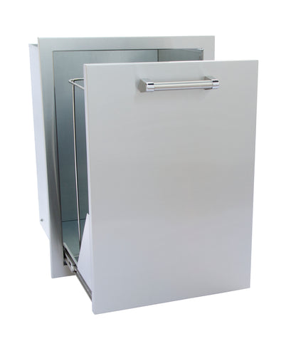 2 trash pullout open