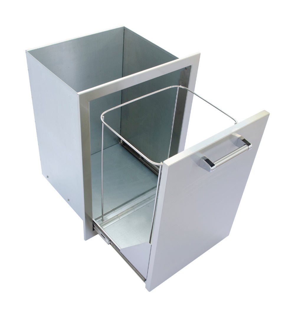 3 trash pullout open no can