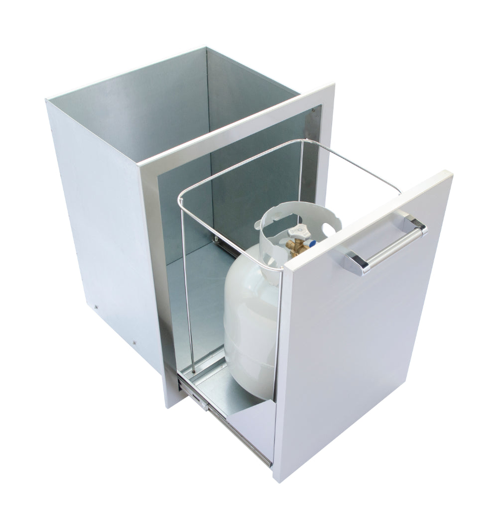 4 trash drawer lp tank